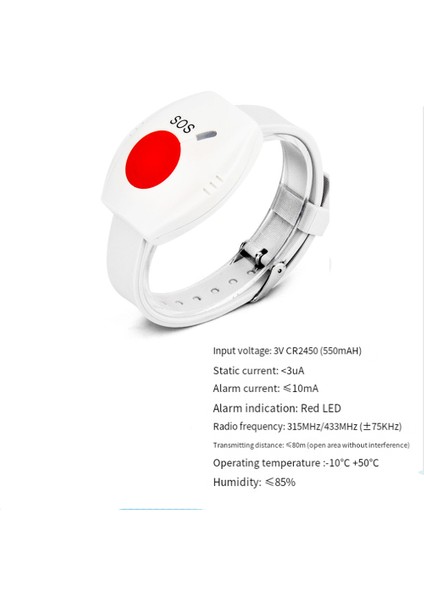 Panik Düğmesi Rf 315 Mhz Sos Acil Durum Düğmesi Yaşlı Alarmı Izle Bilezik Yaşlı Insanlar Gsm Ev Güvenlik Alarm Sistemi (Yurt Dışından) fiyatları