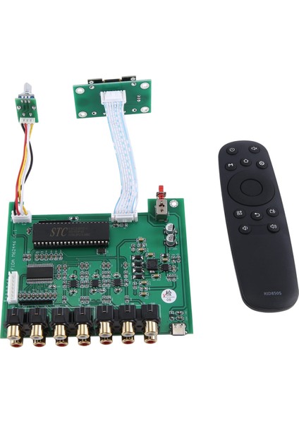 Dlhifi F11 M62446 Preamp 5.1 6 Kanal Tam Bağımsız Uzaktan Kumanda Hifi Amplifikatör Dac Için OLED Ekran (Yurt Dışından)