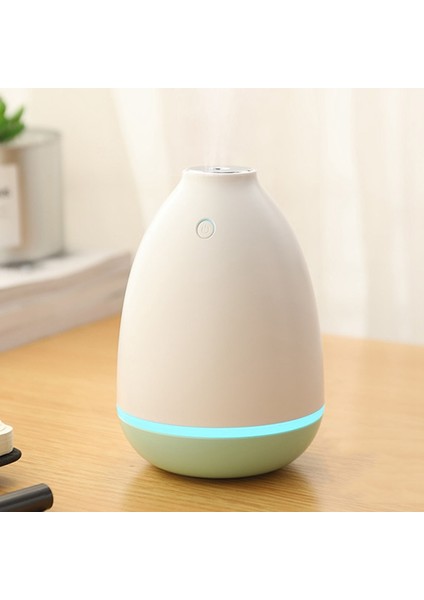 200 ml Mini Şişe Hava Nemlendirici Taşınabilir Oda Spreyi USB Nemlendirici Araba Aromaterapi Makinesi Gece Lambası ile Sisli Ev Yeşil ve Beyaz (Yurt Dışından)