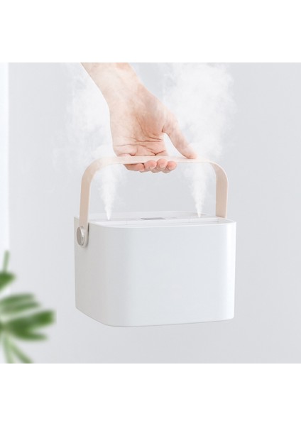 Taşınabilir Hava Nemlendirici USB Şarj Edilebilir Çift Sprey Nemlendirici 2.5l Kapasiteli Ofis Için Taşınabilir Sessiz Arıtma (Beyaz) (Yurt Dışından)