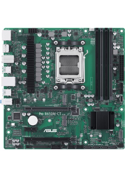 Pro B650M-CT-CSM AMD B650 AM5 DDR5 6400 2xDP HDMI Çift M2 USB3.2 TPM mATX (Pro B650M-CT-CSM)Anakart