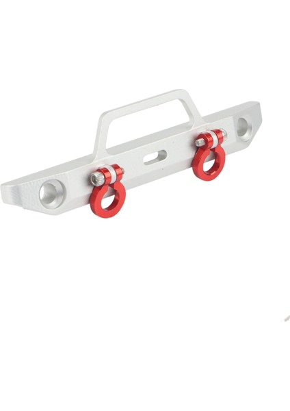 Cnc Metal Ön Tampon Kanca ile 1/24 Rc Paletli Araba Eksenel SCX24 90081 Yükseltme Parçaları, Gümüş (Yurt Dışından)