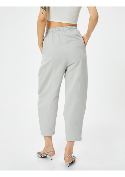 Havuç Pantolon Beli Bağcıklı Normal Bel Cep Detaylı Modal fırsatları