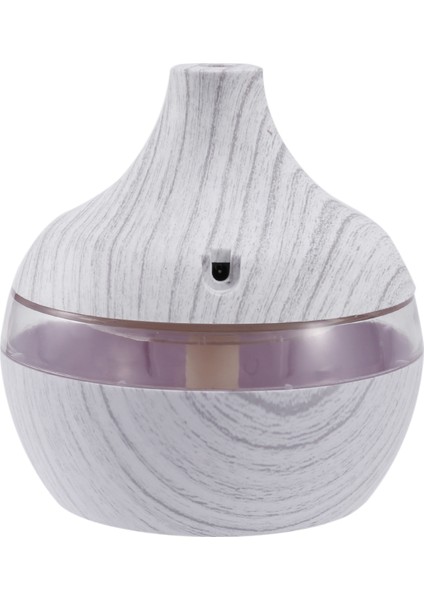 300ML Hava Nemlendirici USB Ahşap Tahıl Aromaterapi Uçucu Yağ Difüzörü Aromaterapi Nemlendirici LED 7 Renk Gece Lambası (Yurt Dışından)