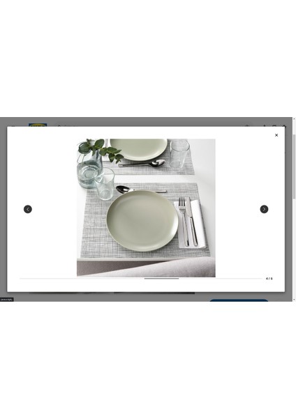 Fargklar Servis Tabak Seti, Açık Yeşil, 26 Cm, 4 Adet
