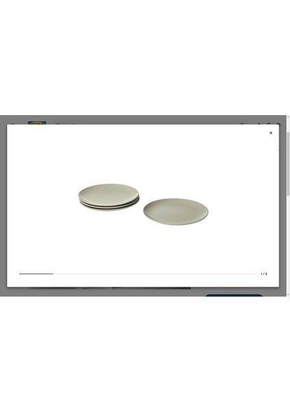 Fargklar Servis Tabak Seti, Açık Yeşil, 26 Cm, 4 Adet