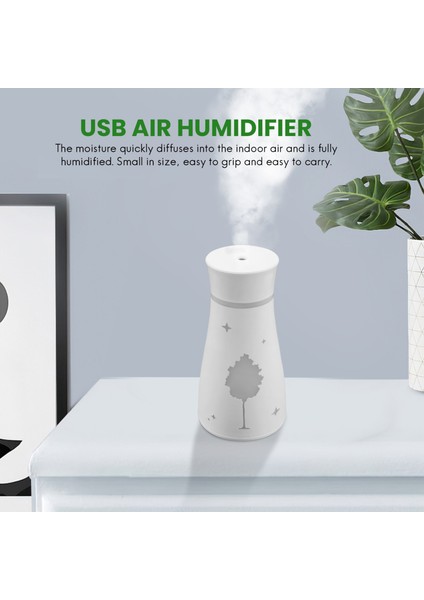 Akçaağaç Yaprağı Hava Nemlendirici, USB Arıtma ile LED Işık Fan Esansiyel Yağ Difüzörü Ev Ofis Yatak Odası Bebek Çocuk Masası (Yurt Dışından)