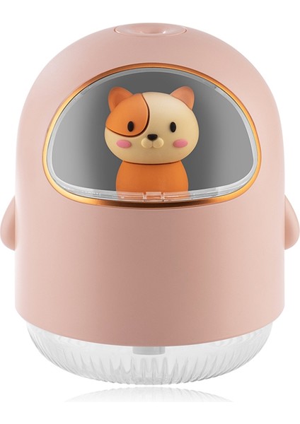 USB Uzay Nemlendirici USB Mini Karikatür Atmosfer Lambası Dilsiz Sprey Klima Odası Su Nemlendirici Pembe (Yurt Dışından)