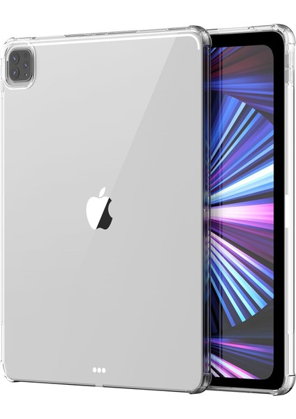 Apple iPad 4. Nesil 11 Pro (2022) Antishock Köşe Korumalı Şeffaf Shockproof Esnek Kılıf A2759 A2761 A2435 A2762