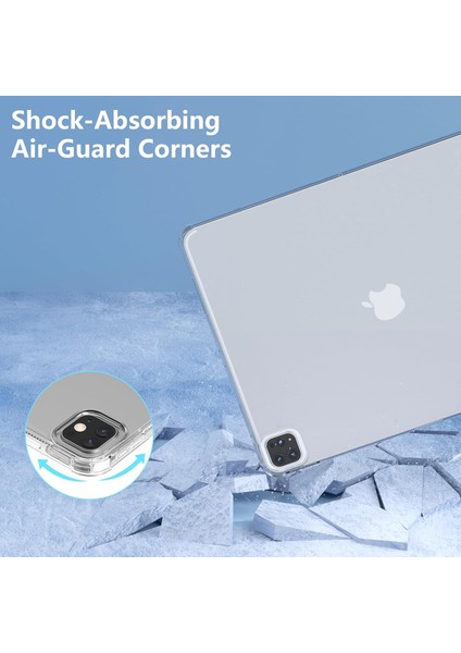 Apple iPad 4. Nesil 11 Pro (2022) Antishock Köşe Korumalı Şeffaf Shockproof Esnek Kılıf A2759 A2761 A2435 A2762 fırsatları