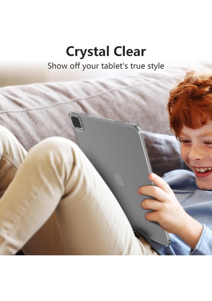Apple iPad 4. Nesil 11 Pro (2022) Antishock Köşe Korumalı Şeffaf Shockproof Esnek Kılıf A2759 A2761 A2435 A2762 indirimleri