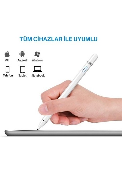 Tüm Cihazlara Uyumlu Dokunmatik Universal Stylus Ipad Ios Android Tablet Kalemi