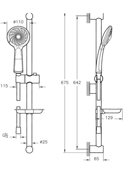 Solid S Banyo Bataryası + Artema Samba 3f Sürgülü Duş Takımı
