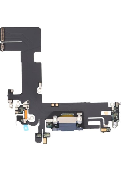 Apple iPhone 13 Uyumlu Şarj Soketli Film Flexi Bordu - Mavi