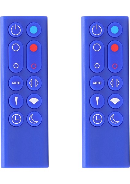 Saf Sıcak+Soğuk Bağlantı Için 2x Yedek Uzaktan Kumanda HP02 HP03 HP02 HP03 Hava Temizleme Cihazı Isıtıcı ve Fan (Mavi) (Yurt Dışından)