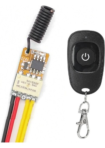 Basma Düğmesi Tasarrufu Mini Röle Kontağı Rf Kablosuz Anahtarları DC3.7V-12V 433MHZ Akıllı Ev Küçük Küçük Uzaktan Anahtarlar (Yurt Dışından)