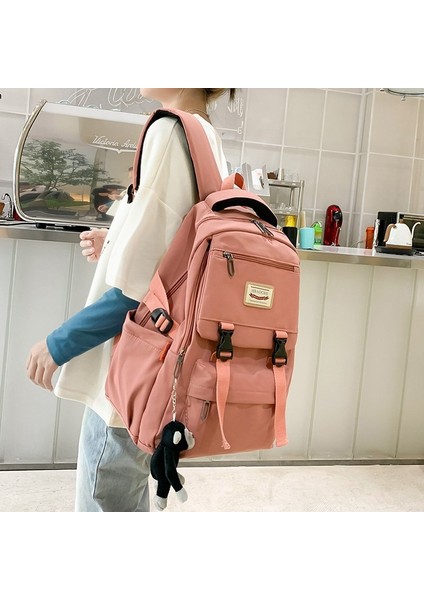 Su Geçirmez Kore Tarzı Kız Öğrenci Sırt Çantası (Yurt Dışından) fırsatları