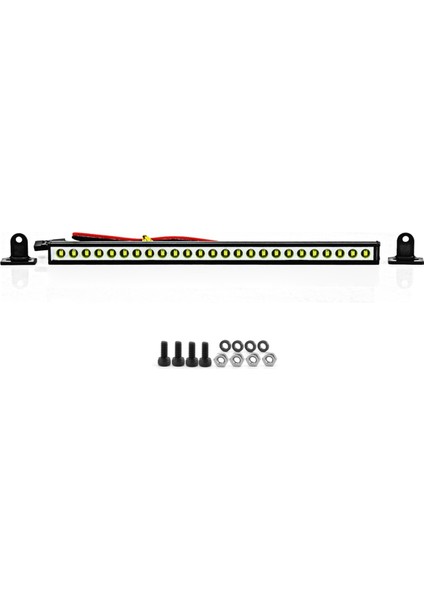 Rc Araba Tavan Lambası 9/18/25 LED Işık Çubuğu 1/10 Rc Paletli Trx4 Eksenel SCX10 90046 SCX24 Wrangler D90 Gövde, 155MM (Yurt Dışından)