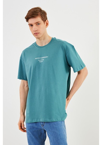 mmetalic Leo Erkek Oversize T-Shirt