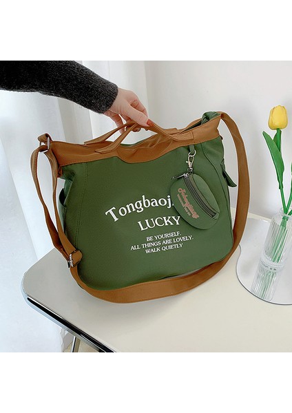 Yeni Stil Kanvas Çanta Kız Omuz Çantası (Yurt Dışından)