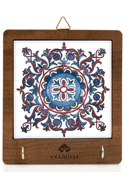 Kalemişi Çiçek Motif Seramik Dekoratif Askılık