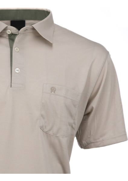 Erkek Gömlek Yaka Cepli Kısa Kollu Normal Kesim Tam Kalıp Premium Pamuklu Kumaş T-Shirt fiyatları