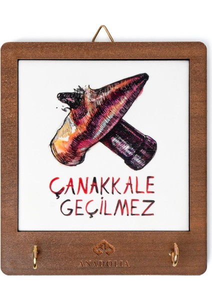 Çarpışan Kurşunlar Seramik Dekoratif Askılık