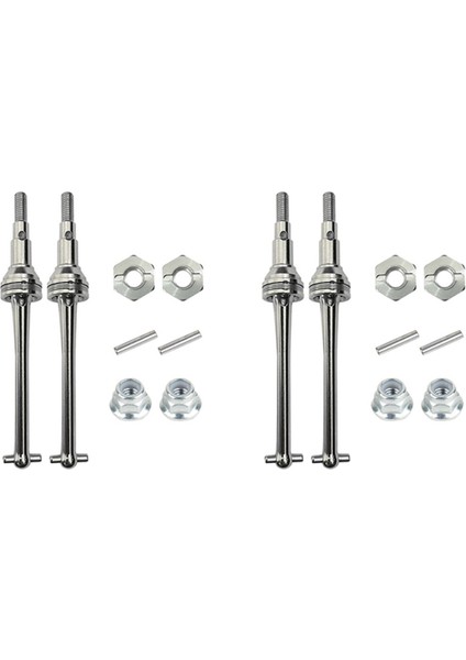 2x Metal Ön Tahrik Mili Cvd ve 12MM Tekerlek Altıgen Go H16 16207 16208 16209 16210 1/16 Rc Araba Yükseltme Parçaları (Yurt Dışından)