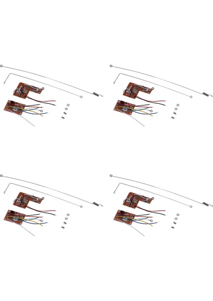 4 Takım 4ch 40MHZ Uzaktan Verici ve Alıcı Kurulu Anten ile Dıy Rc Araba Robot Uzaktan Kumanda Oyuncak Parçaları (Yurt Dışından)