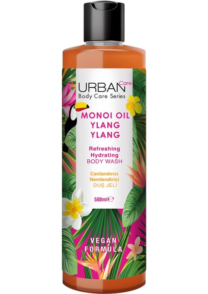 Urban Care Monoi Oil & Ylang Ylang Canlandırıcı Duş Jeli 500 ml - Vegan