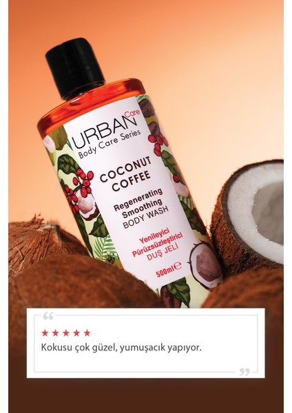 Urban Care Coconut Coffee Yenileyici ve Pürüsüzleştirici Duş Jeli 500ML