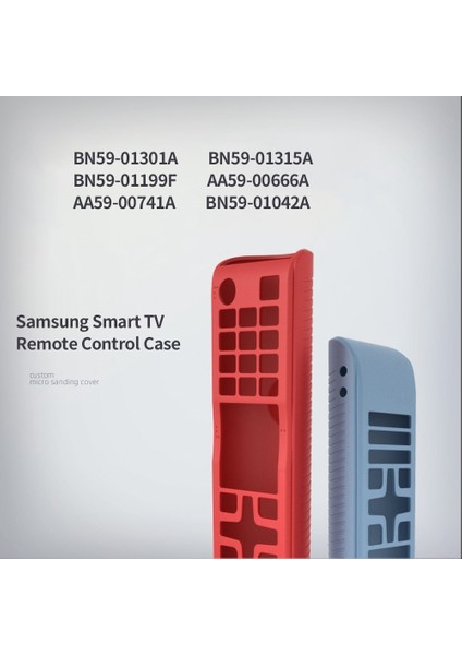 Silikon Kılıf Uzaktan Kumanda Koruyucu Kapak Tv Için Uygun BN59 AA59 Serisi Uzaktan Kumanda Mavi (Yurt Dışından) modelleri