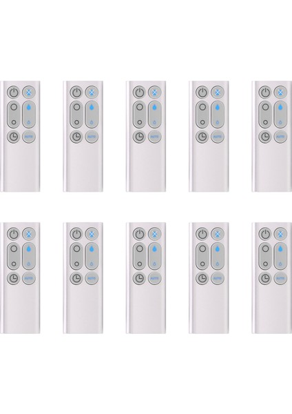 AM10 Nemlendirici Fan Hava Temizleme Fanı Gümüş Için 10X Yedek Uzaktan Kumanda (Yurt Dışından)