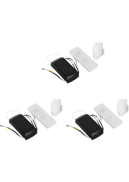 3x Evrensel Tavan Vantilatörü ve Işık Uzaktan Kumanda Kiti Zamanlama Kablosuz Anahtarları (Yurt Dışından)