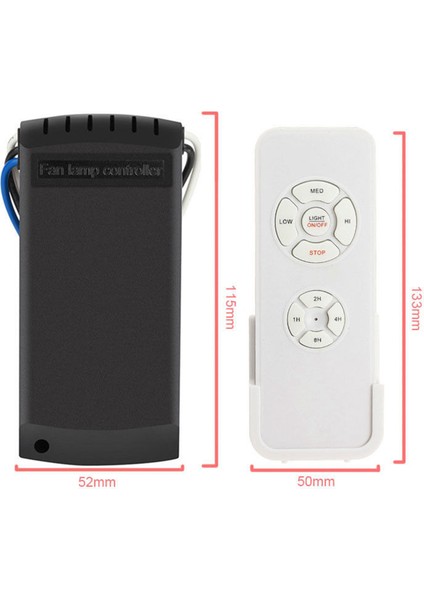 3x Evrensel Tavan Vantilatörü ve Işık Uzaktan Kumanda Kiti Zamanlama Kablosuz Anahtarları (Yurt Dışından) fırsatları