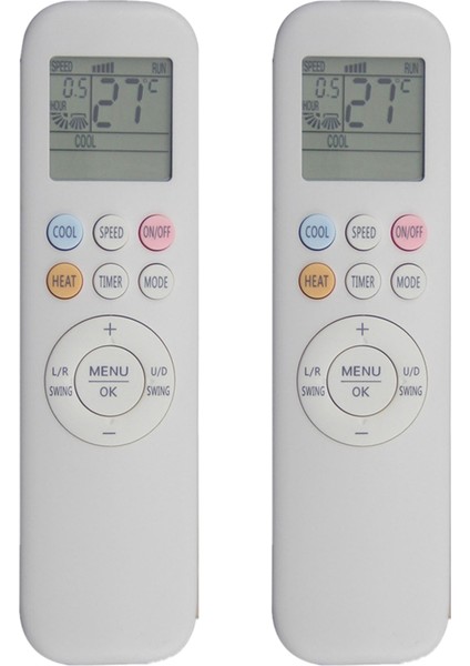 2x Yeni YKR-T/011E Aux Klima Uzaktan Kumandası Için Uzaktan Kumandanın Değiştirilmesi, Beyaz (Yurt Dışından)