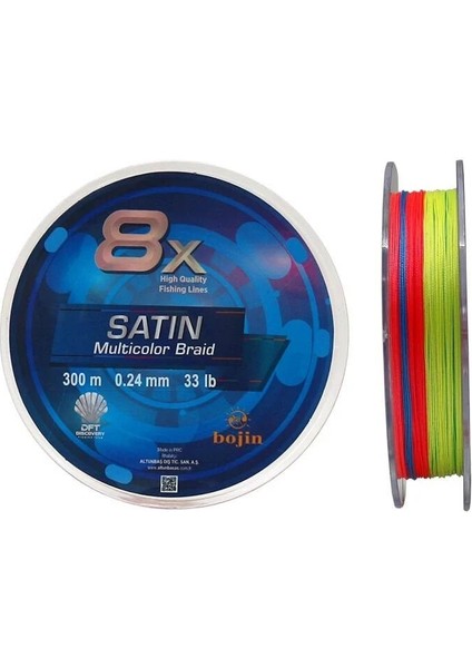 Dft Bojin 8x Satin M.color Ip Misina 0.24 mm 300 M