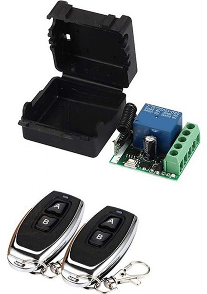 433 Mhz Kablosuz Uzaktan Kumanda Anahtarı Evrensel DC12V 1ch Röle Alıcı Modülü Rf Verici 433 Mhz Uzaktan Kumanda (Yurt Dışından)