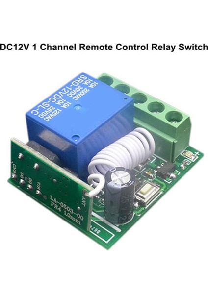 433 Mhz Kablosuz Uzaktan Kumanda Anahtarı Evrensel DC12V 1ch Röle Alıcı Modülü Rf Verici 433 Mhz Uzaktan Kumanda (Yurt Dışından)