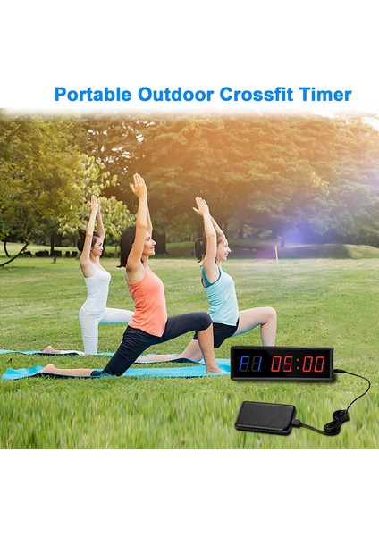 Spor Salonu Zamanlayıcı, LED Aralık Zamanlayıcı Dijital Geri Sayım Duvar Saati Spor Zamanlayıcı, Ev Için 1.5 Inç Basamak Aşağı/yukarı Saat Kronometre (Yurt Dışından) fırsatları