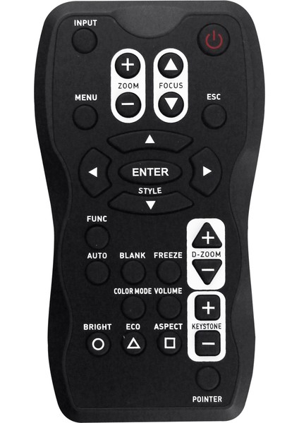 XJ-A130, XJ-A135, XJ-A140, XJ-A145, XJ-A150, XJ-A155, XJ-A230, XJ-A235 Için YT-100 Projektör Uzaktan Kumandasını Değiştirin (Yurt Dışından)