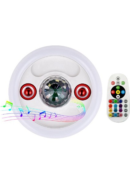 E27 Vidalı LED Renkli Ses Ampulü Rgb Akıllı Uzaktan Kumanda Müzik Renkli Işık (Yurt Dışından)