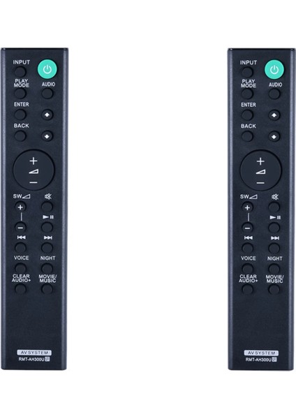 2x -AH300U Soundbar Ses Çubuğu Için Uzaktan Kumanda HT-CT291 SA-CT290 SA-CT291 HT-CT290 HTCT290 (Yurt Dışından)