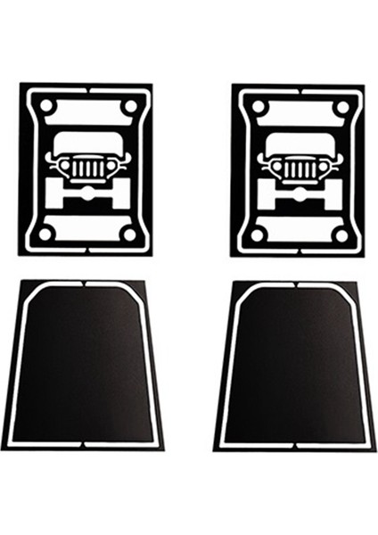 Metal Kuyruk Işık Trim Arka Lambası Kapağı Kuyruk Lambası Dekoratif Parça Eksenel Scx6 J1/6 Rc Paletli Araba Yükseltme Parçaları, 6 (Yurt Dışından)