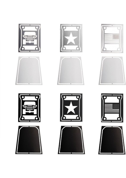 Metal Kuyruk Işık Trim Arka Lambası Kapağı Kuyruk Lambası Dekoratif Parça Eksenel Scx6 J1/6 Rc Paletli Araba Yükseltme Parçaları, 6 (Yurt Dışından) fiyatları