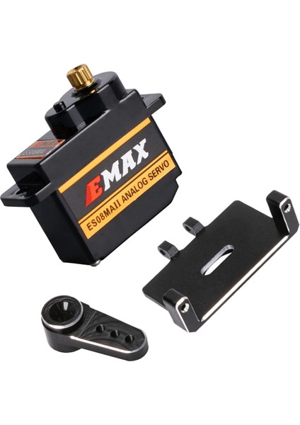 2x ES08MAII Direksiyon Servo Servo Dağı ve Servo Kolu ile Eksenel SCX24 1/24 Rc Paletli Araba Yükseltme Parçaları Aksesuarları (Yurt Dışından)