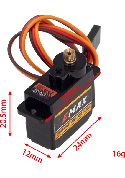 2x ES08MAII Direksiyon Servo Servo Dağı ve Servo Kolu ile Eksenel SCX24 1/24 Rc Paletli Araba Yükseltme Parçaları Aksesuarları (Yurt Dışından)