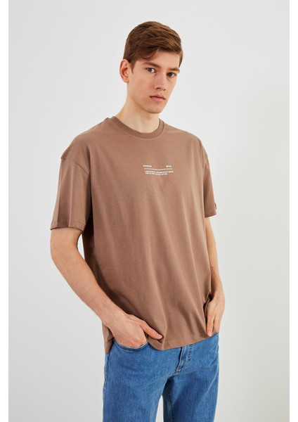 mmetalic Leo Erkek Oversize T-Shirt