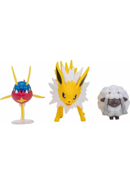 Pokemon Battle Figür 3lü Set S15 - Carvanha Jolteon Wooloo