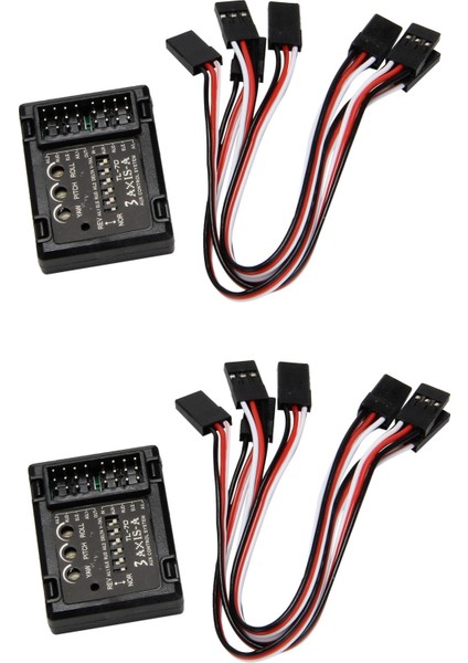 2x 3 Eksen Uçuş Kontrol Sabitleyici Sistemi Gyro Sabit Uçan Kanat Fpv Uçak Uçak Planör Sabit Kanat Dengeleyici (Yurt Dışından)